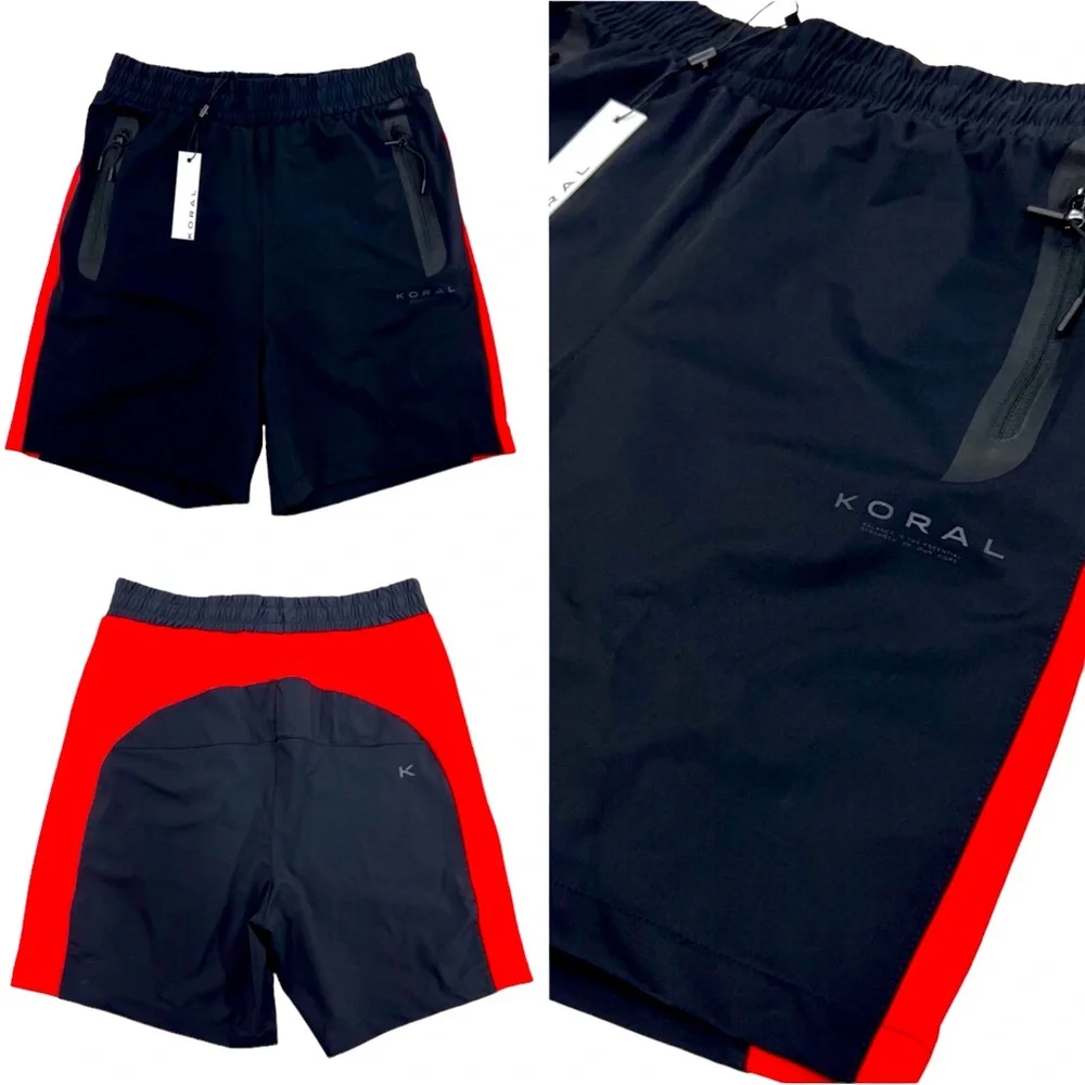 Koral Statement Neal Shorts Men Color Black & Red Size S